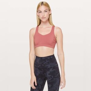 Lululemon Free To Be Serene Bra, Red Bronzer - 6